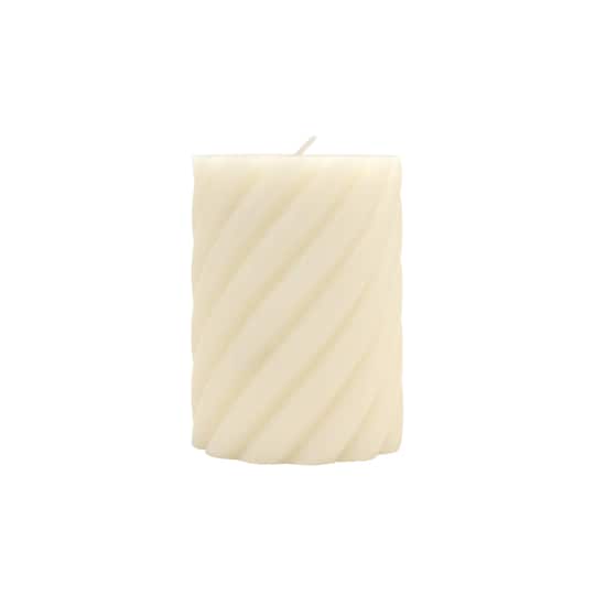 Lightly Fragranced Twist Pillar Candle by Ashland&#xAE;